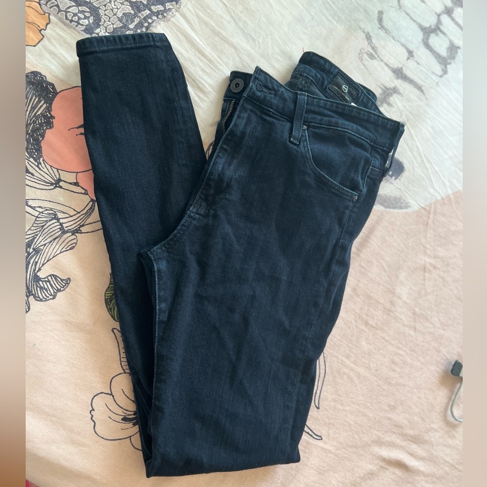 AG Adriano Goldschmied - Women’s Navy The Farah Skinny Ankle - 28
